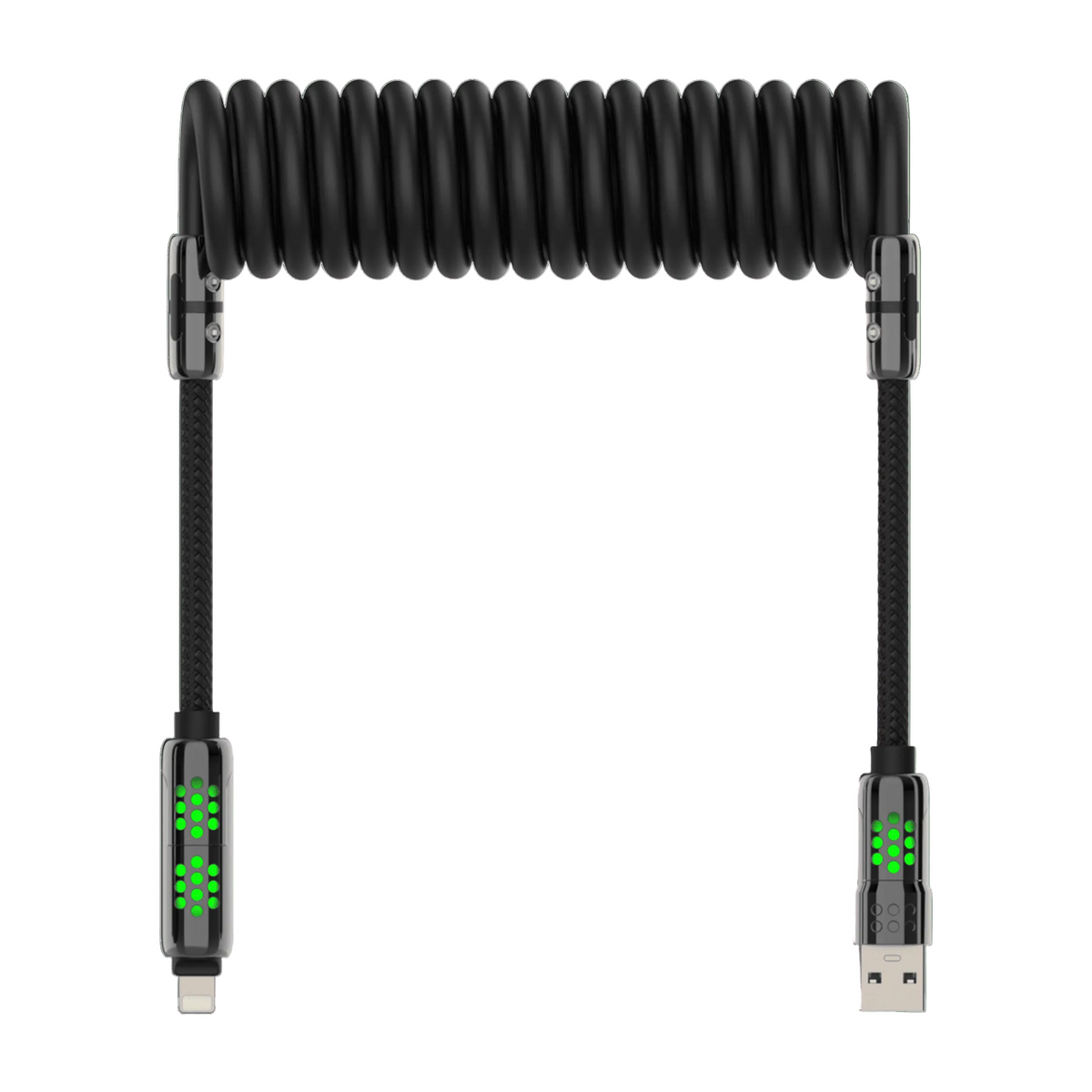 Kit de cable portátil mfish – Cable de resorte AD8, cable USB-C Gemini y soporte integrado AP