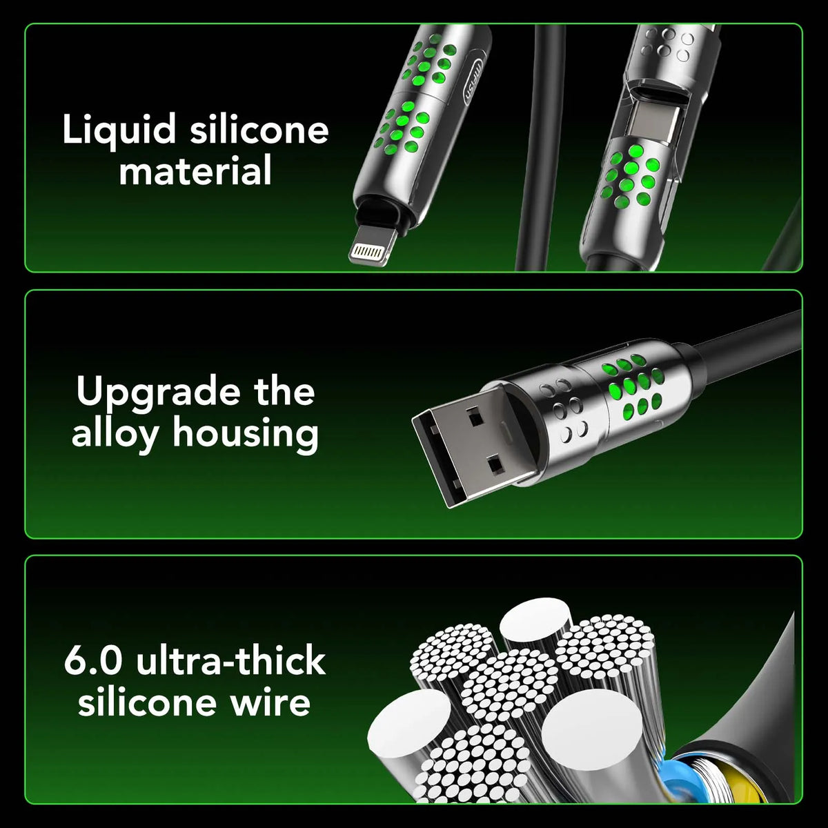 mfish 4-in-1 Charging Cable-Upgraded Ⅷ - mfish
