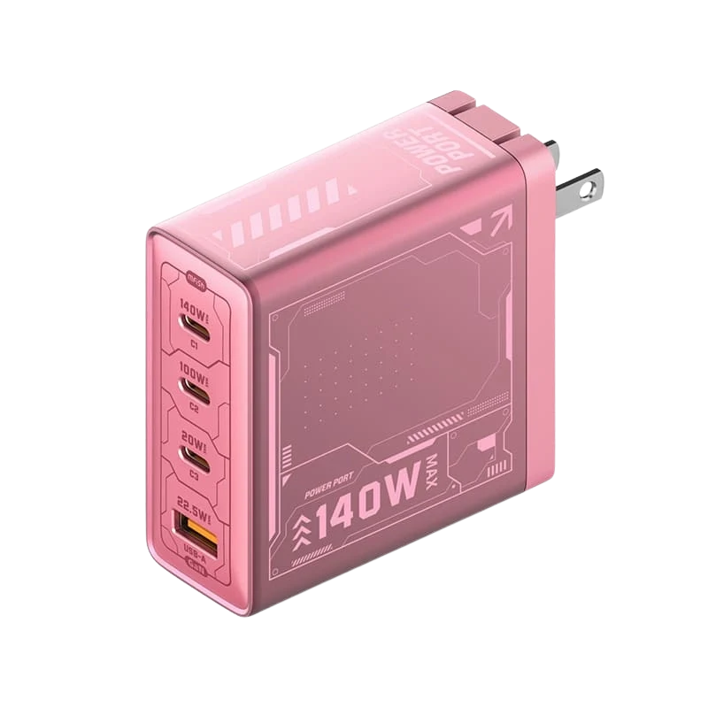 mfish E-RHINO Charger (140W, 4 Ports, GaN)