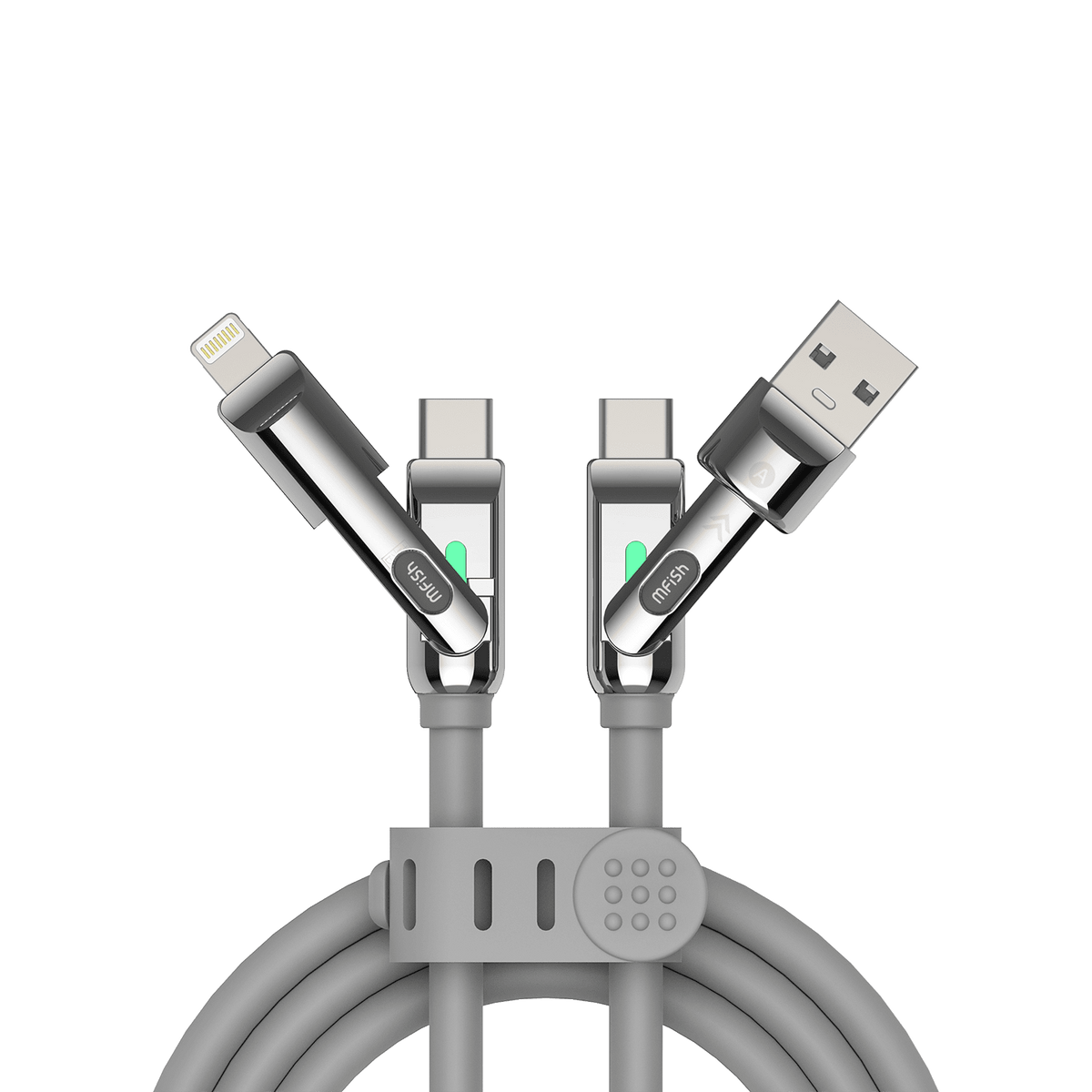 Cable de carga mfish Armored Dragon 3 (2 m, 240 W, silicona líquida)