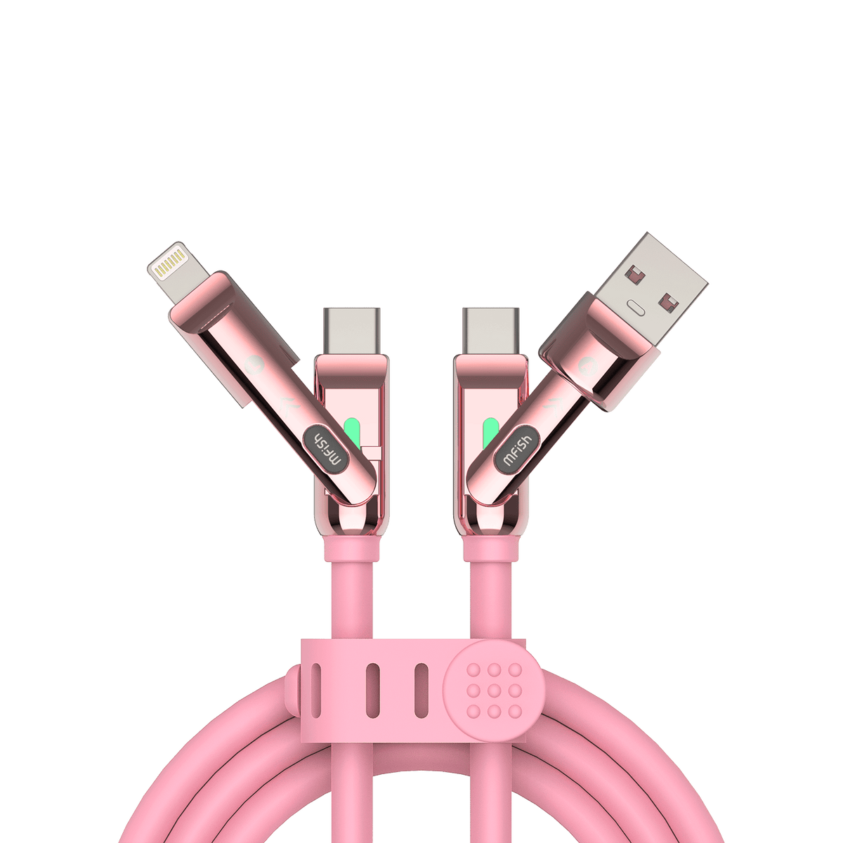 Cable de carga mfish Armored Dragon 3 (2 m, 240 W, silicona líquida)